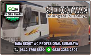 Sedot WC Balongsari Surabaya