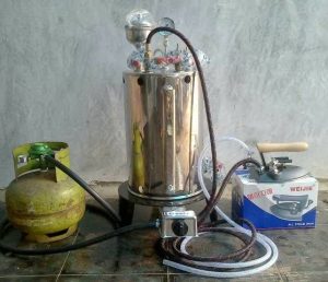 keunggulan setrika uap laundry gas
