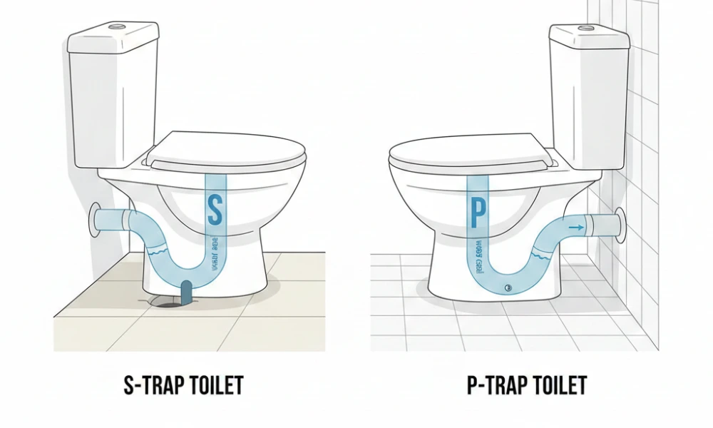 perbedaan s trap dan p trap